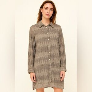 Grizas Linen Button up Tunic, sz L
